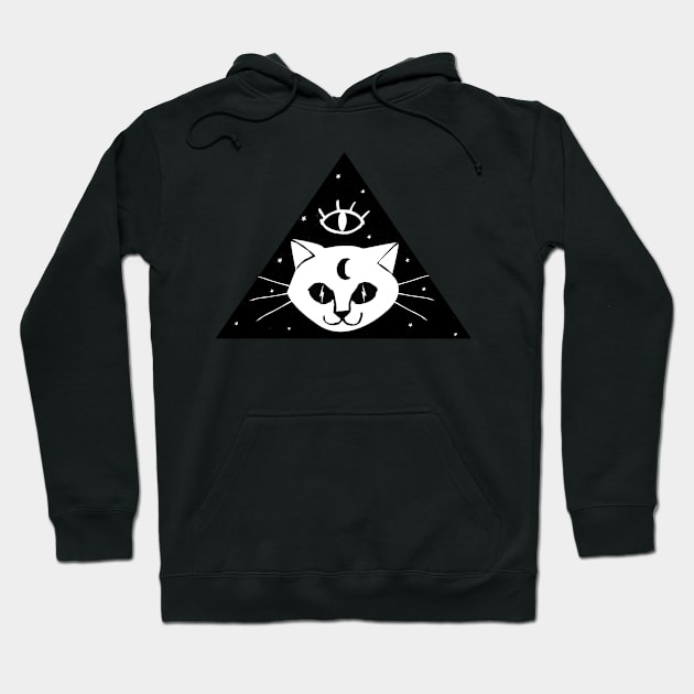 illuminati cat Hoodie by spaghettis